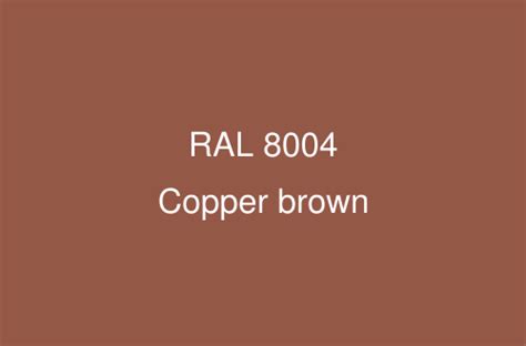 Ral Colour Copper Brown Ral Brown Colours Ral Colour Chart Uk