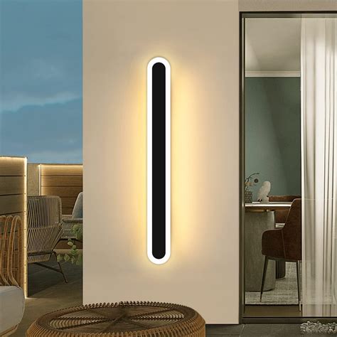 Mikeru 60cm Modern Minimalist Outdoor Wall Light 3000k Warm White 22w