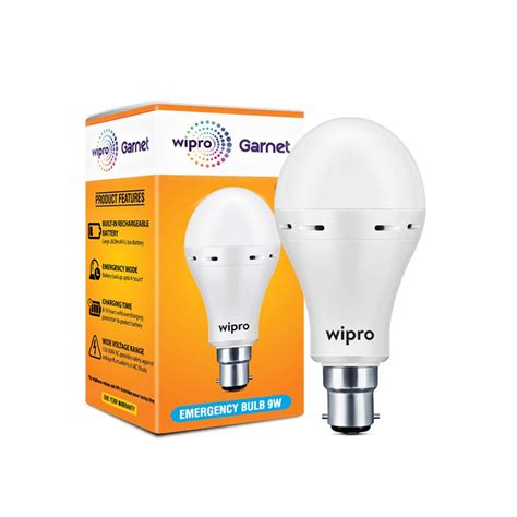 Wipro Garnet W Led Emergency Bulb Cool Day White K B Led