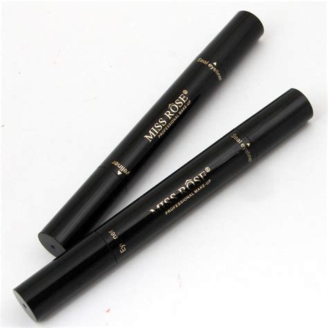 2 In 1 Pro Winged Eyeliner Stamp Waterproof Makeup Eye Liner Pencil Black Liquid Ebay