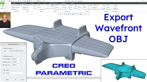 Creo Parametric Exporting Wavefront OBJ Files YouTube