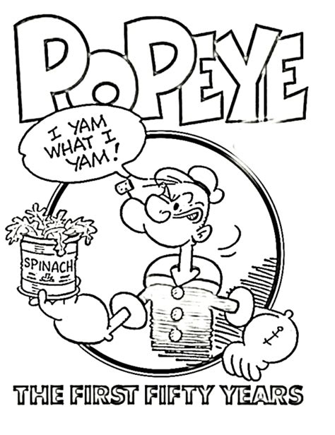 10 Printable Popeye Coloring Pages Print Color Craft