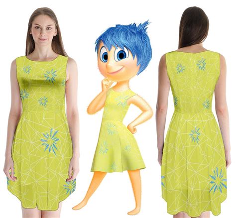 Joy From Inside Out Costume Dress Disguise Women Adult Size Etsy