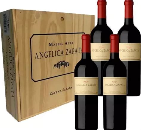 Vinho Argentino Angélica Zapata Malbec Caixa Madeira C 04un