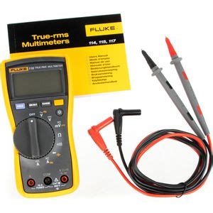 Fluke Multimeter 115 True RMS Digital Auto Range CAT III 600V