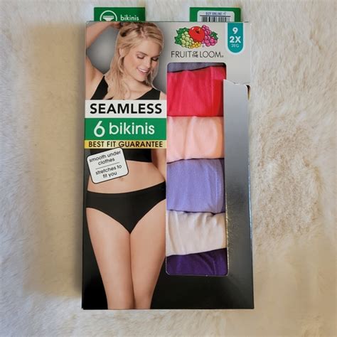 Fruit Of The Loom Intimates Sleepwear Nwt Fruit Of The Loom Seamless Bikini Underwear Pack