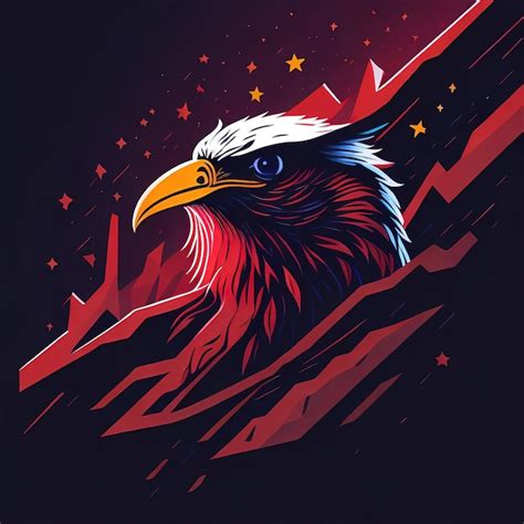 Águila calva día de la independencia de los estados unidos una