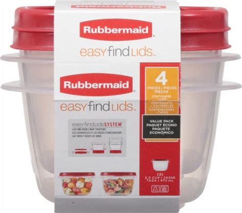 Rubbermaid® Easy-Find Lids Storage Containers, 2 pk - Kroger