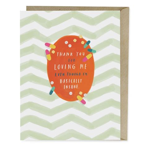 Thank You For Loving Me Greeting Card By Em And Friends