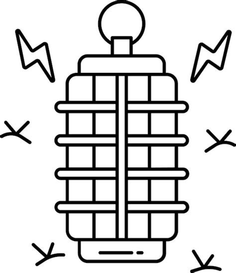 Premium Vector Electric Zapper Outline Vector Illustration