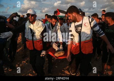 Gaza Novembre Un Manifestante Palestinese Usa