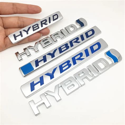 The New D Metal Hybrid Logo Sticker Car Side Fender Emblem Badge Decal