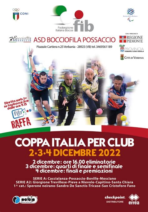 FIB Federazione Italiana Di Bocce Coppa Italia Per Club La