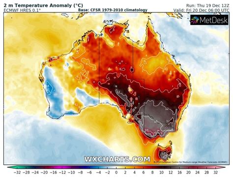 Extreme Heatwave In Australia C Mark Reached Today Dec Th