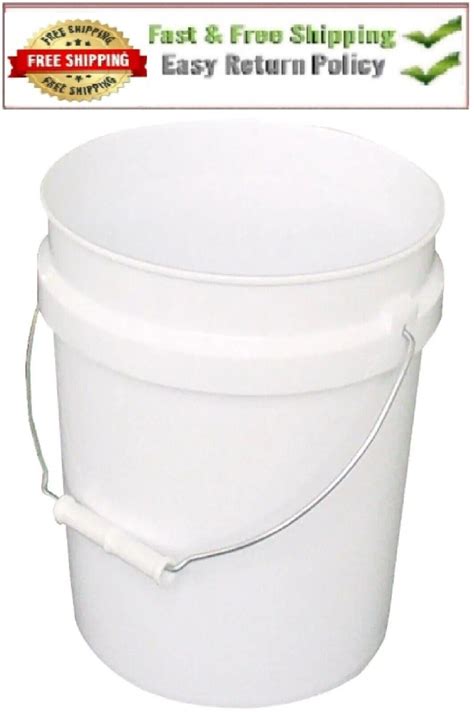 Leaktite 2 Gallon Plastic Paint Bucket With Handle White EBay