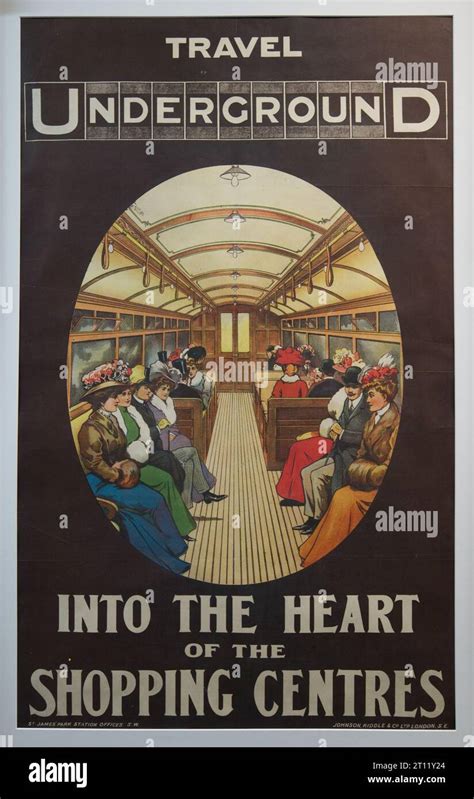 A Vintage London Underground Poster Stock Photo Alamy