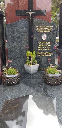 Andreas Andrew Avraam 1946 2009 Homenaje De Find A Grave