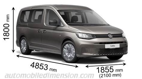 Volkswagen Caddy Maxi dimensions, boot space and similars