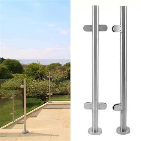 Stainless Steel Balustrade Mid End Post Staircase Railing Fence Balcony