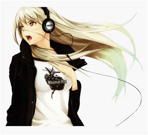 Cool Anime Girls With Headphones