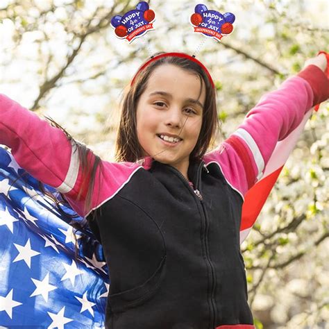 Black And Friday Deals 2024 Clearance Under 5 00 4th Of July Patriotic Headband Hat Usa Letter