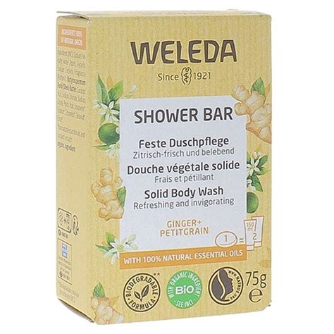 Weleda Shower Bar Douche V G Tale Solide Ginger Petitgrain Bio G