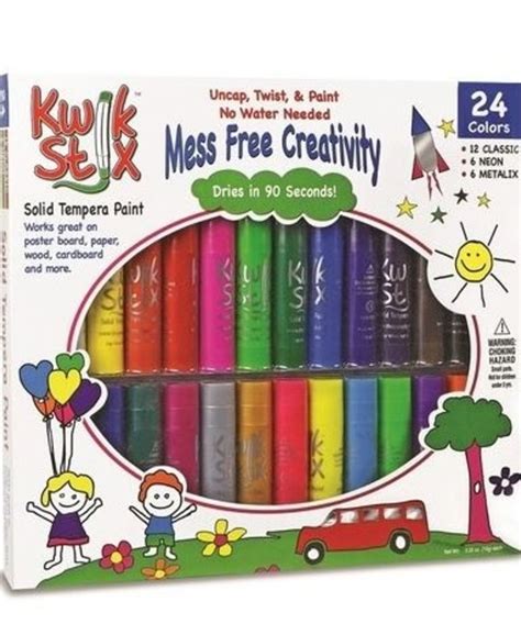 Kwik Stix Tempera Paint 24 All Color Set Inspiring Young Minds To Learn