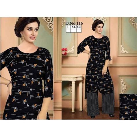 Cotton Stitched Ladies Designer Palazzo Suit Handwash At Rs 240 Set In