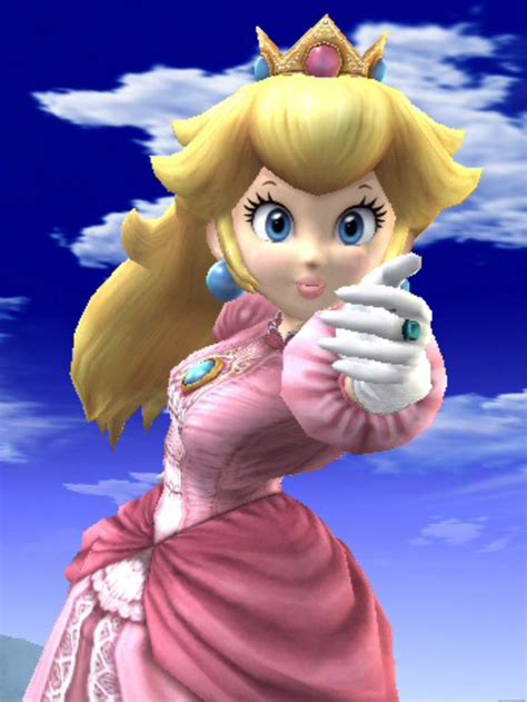 Princess Peach Wearing Her Beautiful Dress Super Princess Peach