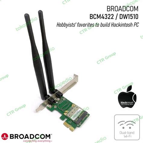 Jual Broadcom Wifi Dual Band 2 4Ghz 5Ghz Pci E 1X Card Hackintosh