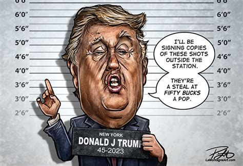 Trumpmugshot Lamontagne Art