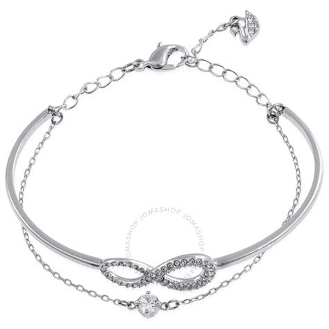 Swarovski Infinity Bangle White Rhodium Plated M 5520584