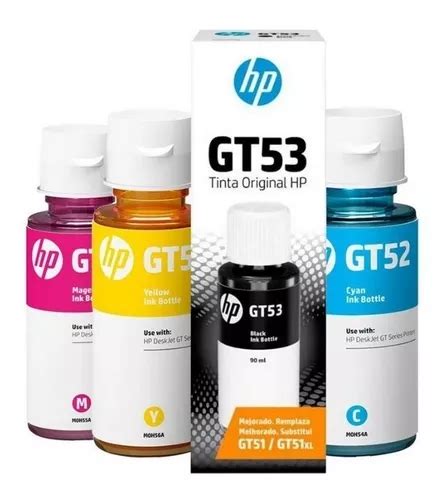 Pack Tintas Originales Hp Gt Gt Bcmy Ink Tank Series