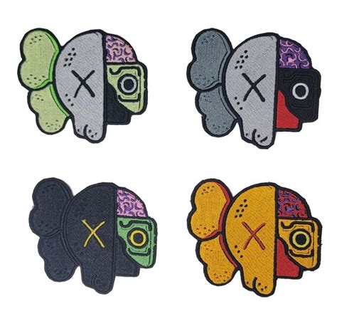 Mega Pack Kaws Embroidered Patch Iron On Sew On For Jackets Etsy