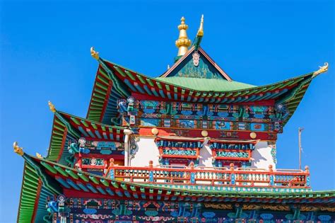 Premium Photo Ivolginsky Datsan Is The Buddhist Temple Located Near