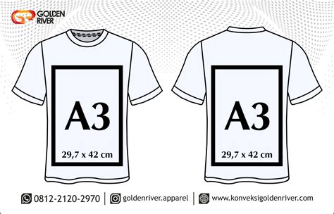 Terlengkap Berbagai Ukuran Sablon Kaos A3 A4 A5 A6 A7 Updated