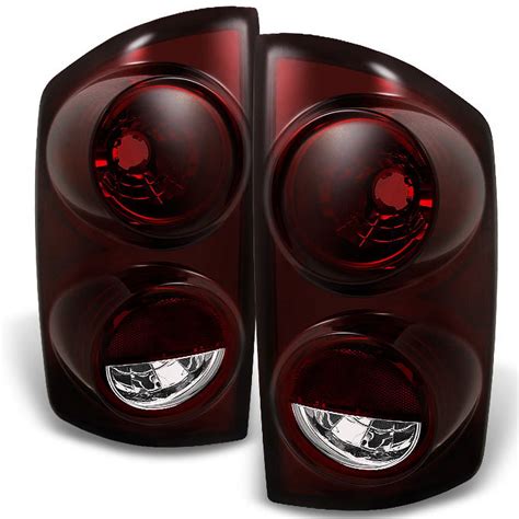 Akkon For Dodge Ram Truck Dark Red Tail Lights Brake Lamps Driver Left Passenger Right Pair