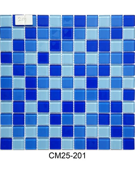 Murals Glass Aqua Blue Random Mix Crystal Mosaic Tiles Size 1x1 Feet 300x300 Mm At Rs 100 Sq