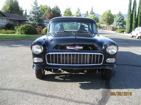 1955 55 CHEVY 150 BLACK BEAUTY GASSER, READY TO RACE AMERICAN GRAFFITI CAR