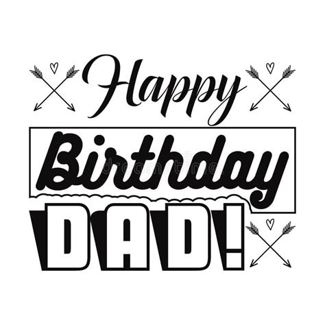 Happy Birthday Dad Clip Art Black And White