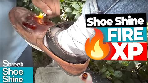 ASMR Shoe Shine RESTORE My GRANDPA Shoes With Fire Changing COLOR