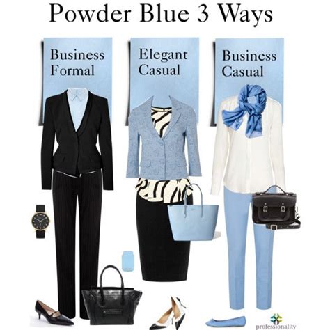 Powder Blue 3 Ways At Work Business Professional Attire Women