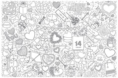 Premium Vector | Valentine's day doodle set