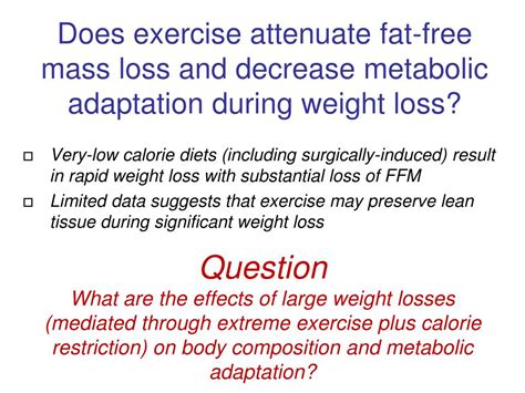 Ppt Weight Loss Physiology Emphasis On Metabolic Adaptation Eric