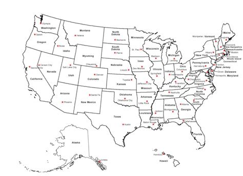 Printable Map Of Western States