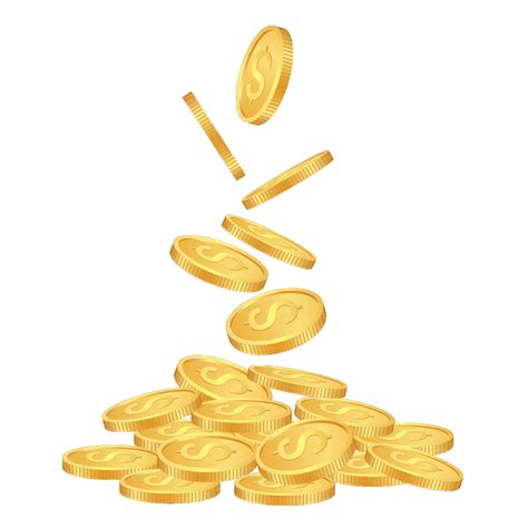 Falling Gold Coins Png