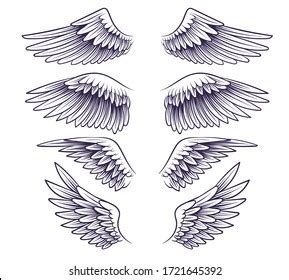 Simple Eagle Wings Drawing