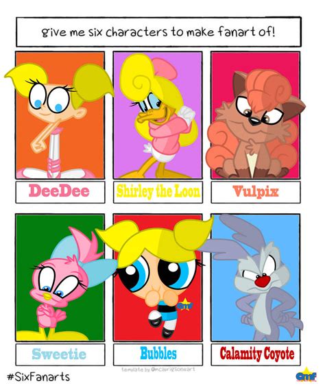 Six Fanarts 3 By Tiny Toons Fan On Deviantart