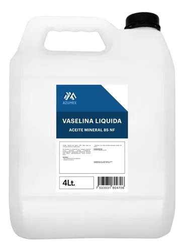 Aceite Mineral 85 Nf Vaselina Liquida Usp 4 Litros Envío gratis