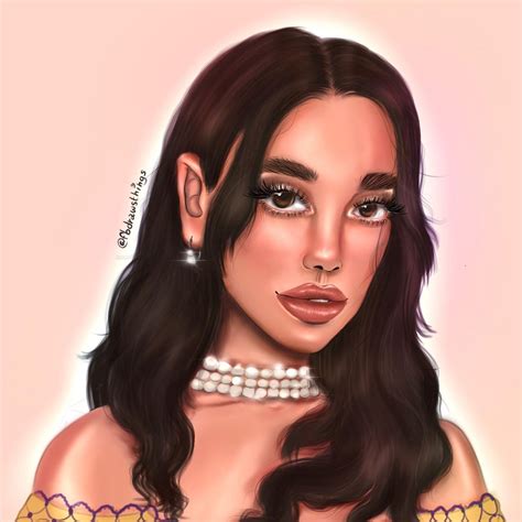 Dua Lipa Digital Drawing